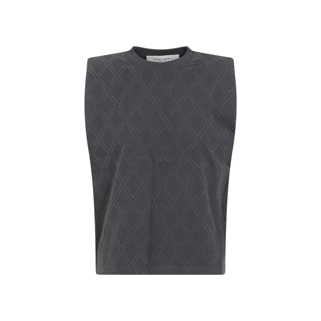 Antracytowy T-shirt bawełniany