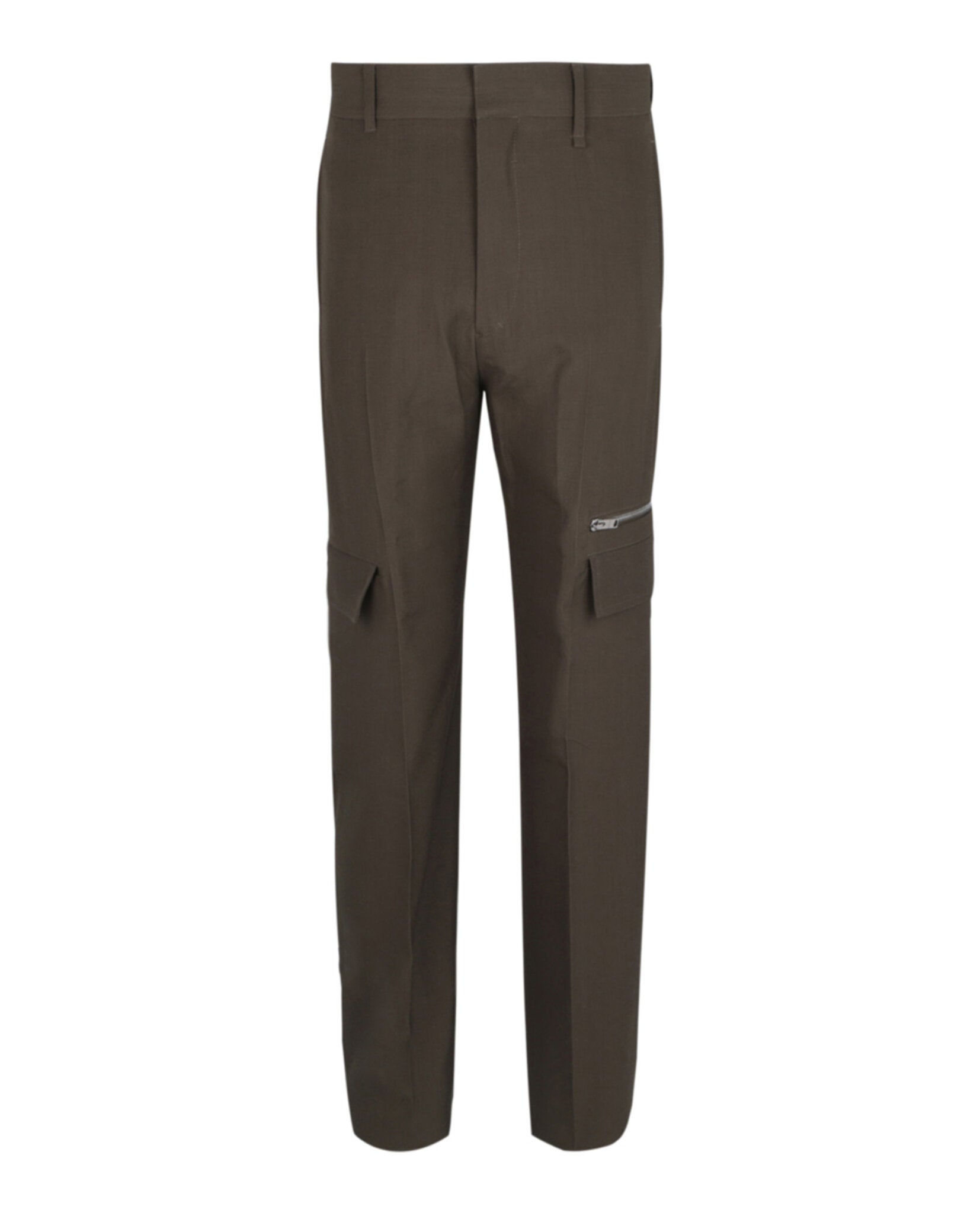 Tailored Wool Pants With Pocket Details