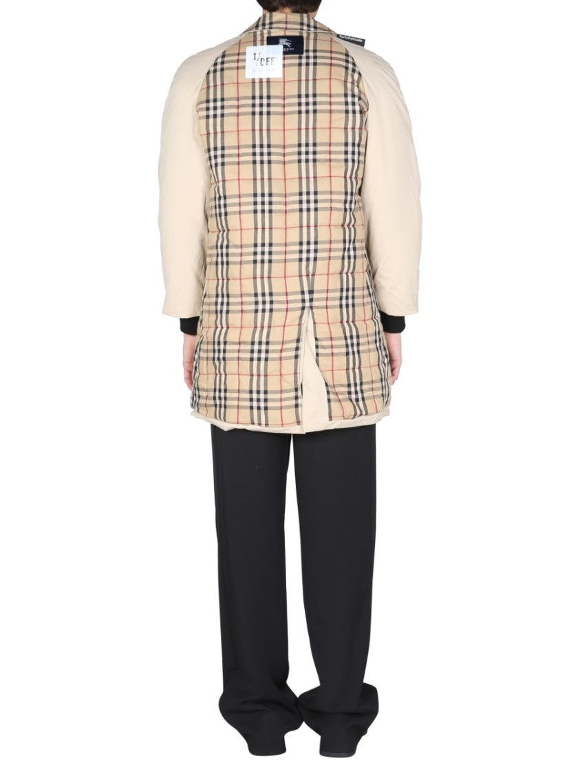 Oversized Patchwork Trench Coat