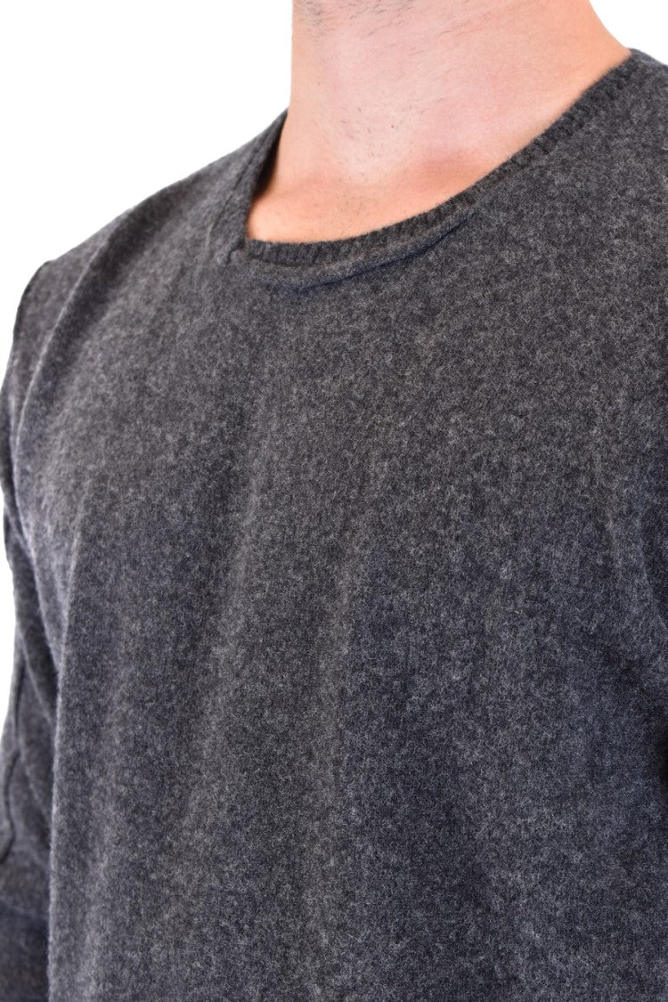 Sophisticated Knit Sweater With Textured Fabric