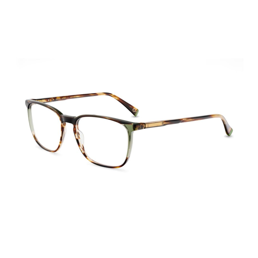 Daniel Rectangular Gradient Frame Eyeglasses with Tortoiseshell Temples