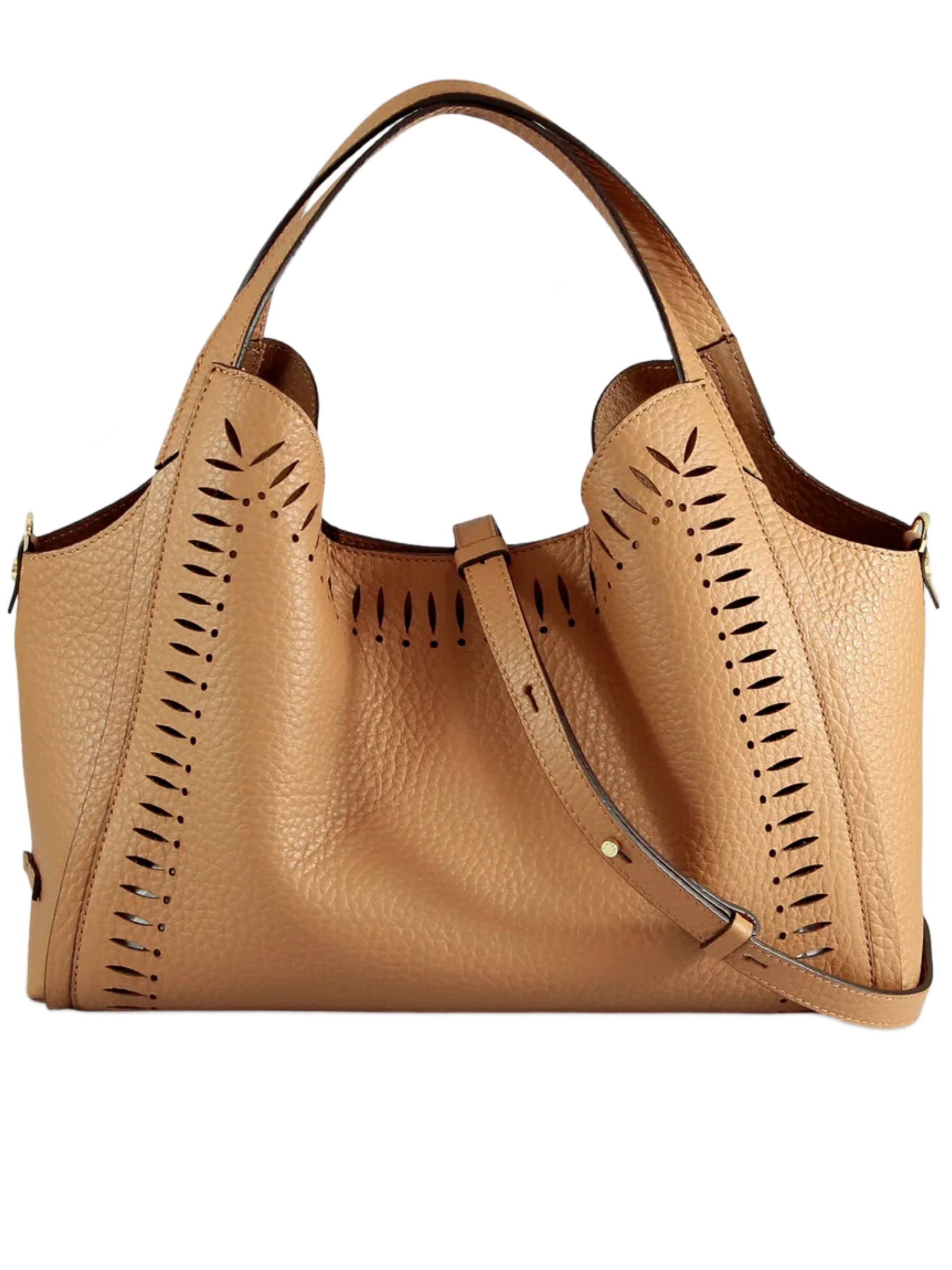 Brown Serena Textured Slouchy Handbag