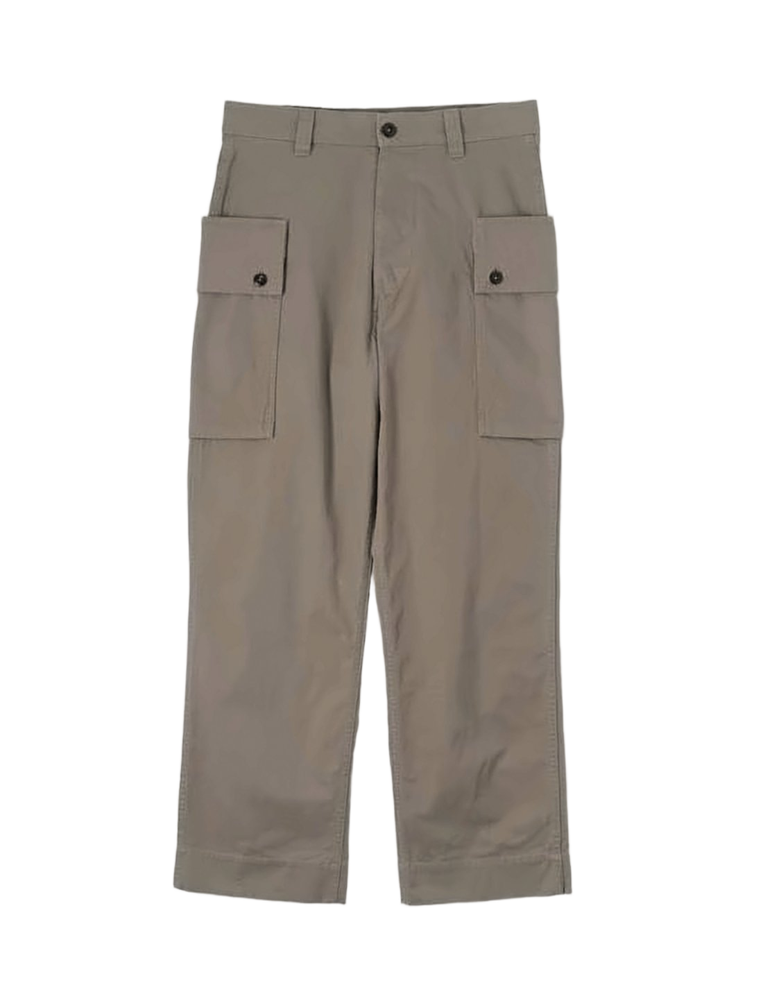 Straight-Leg Cargo Pants with Flap Pockets