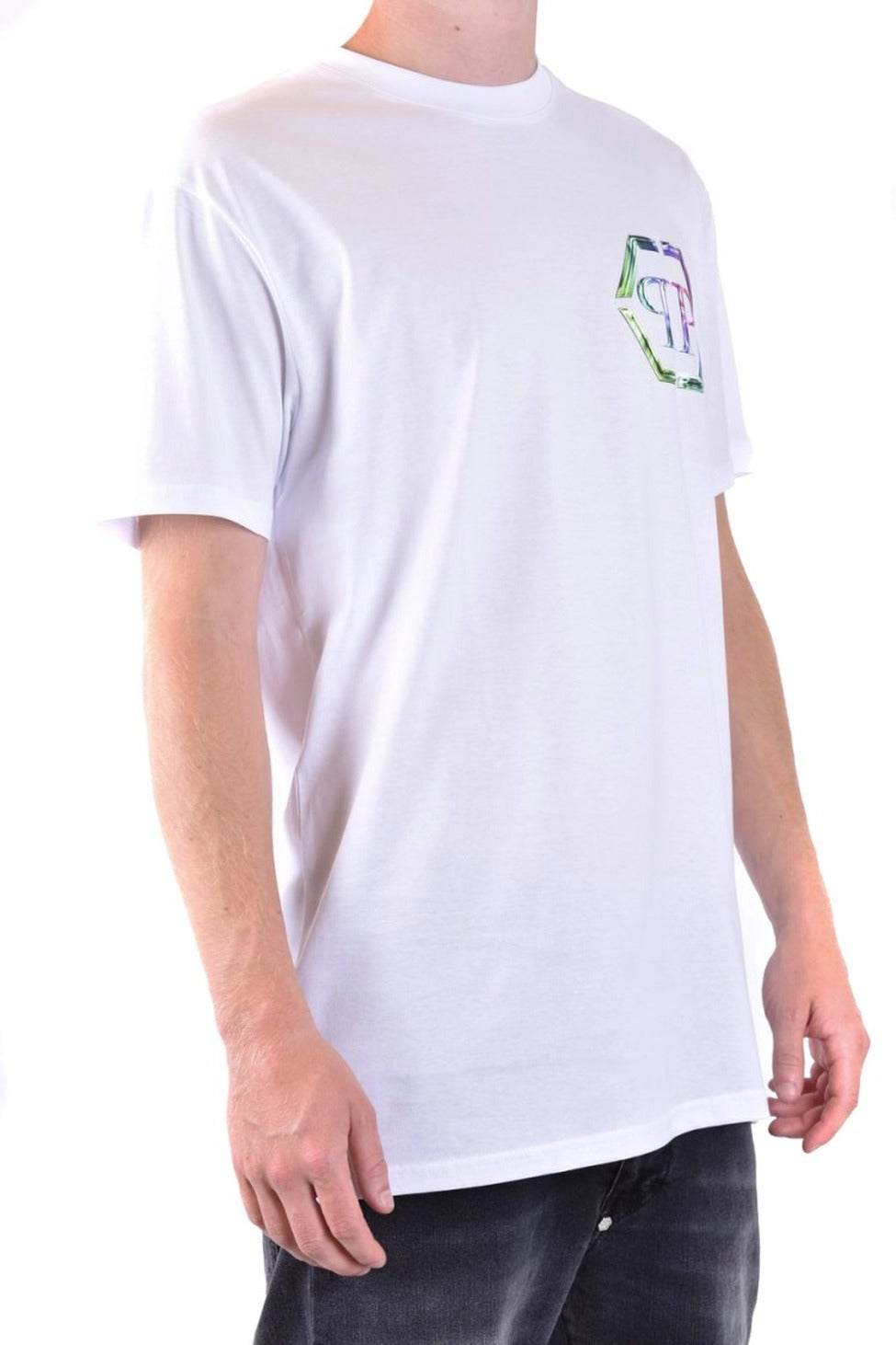 White Logo Print T-Shirt