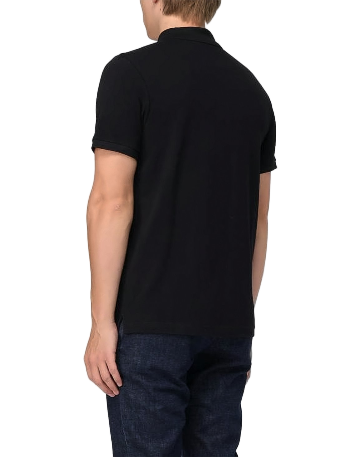 Short-Sleeve Polo Shirt with Traditional Collar