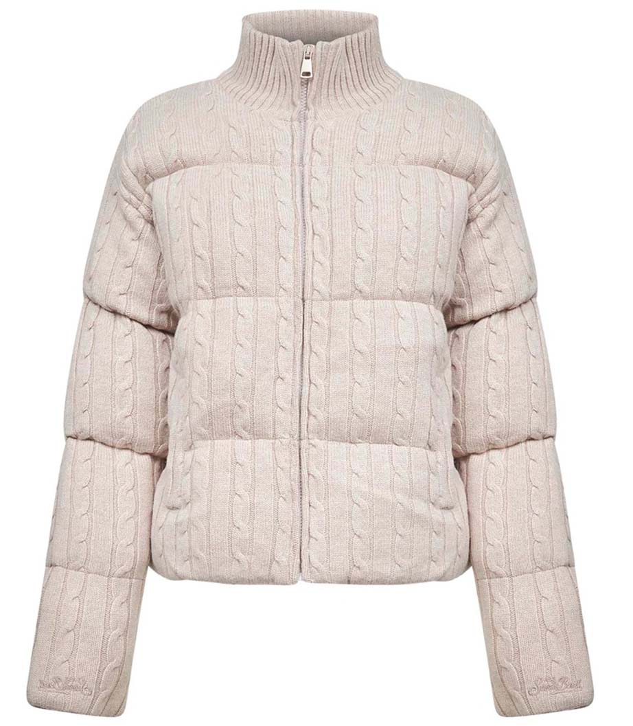 Quilted High Collar Mya Wool Jacket