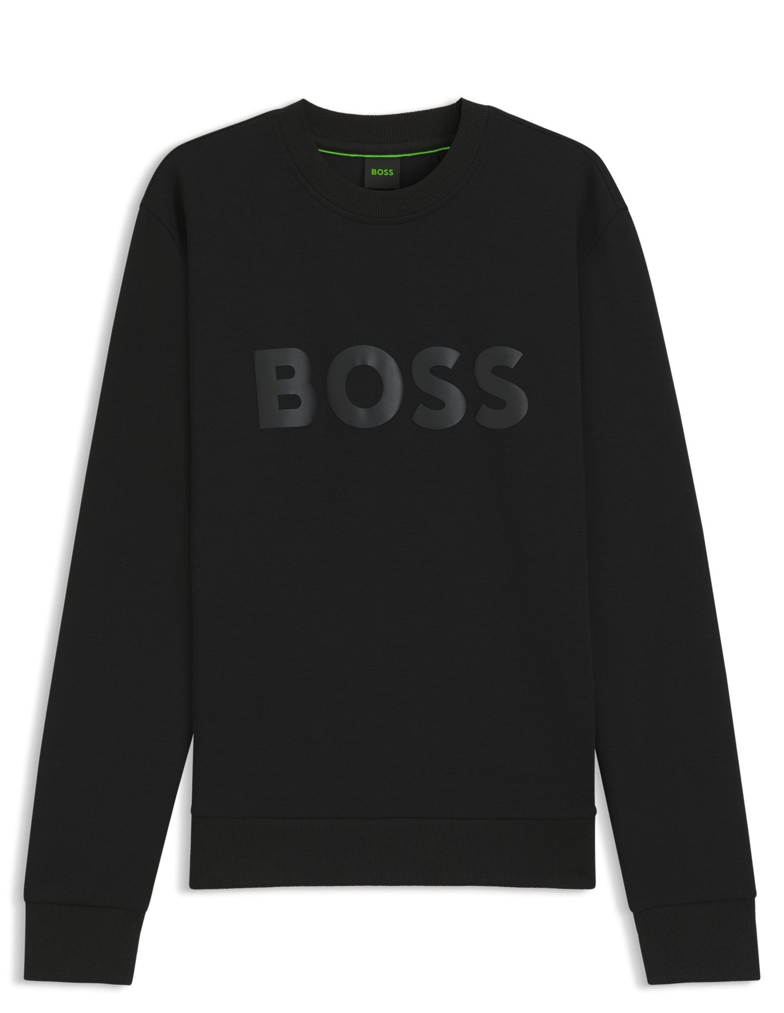 Black Salbo Crewneck Long Sleeve Sweatshirt