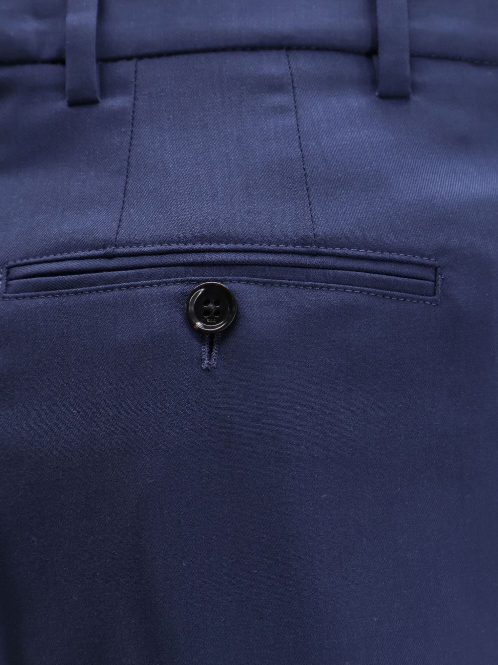 Tailored Navy Shorts With Front Pleats