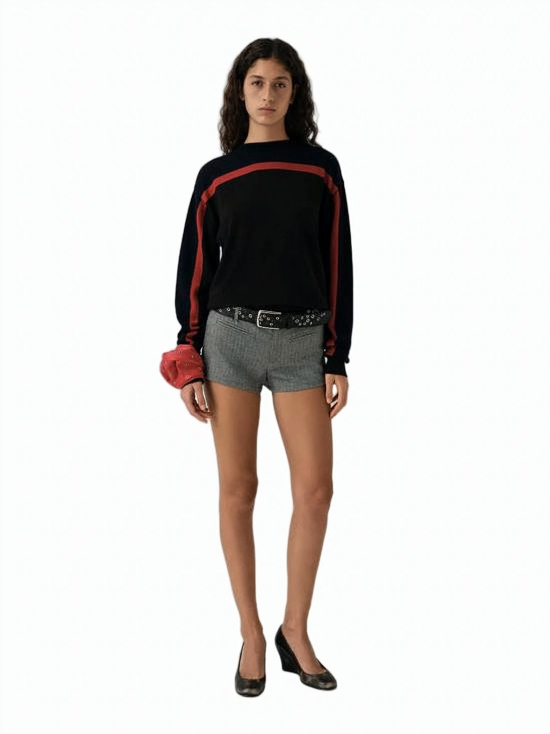 Multicolour Cashmere Knit Color-Block Sweater