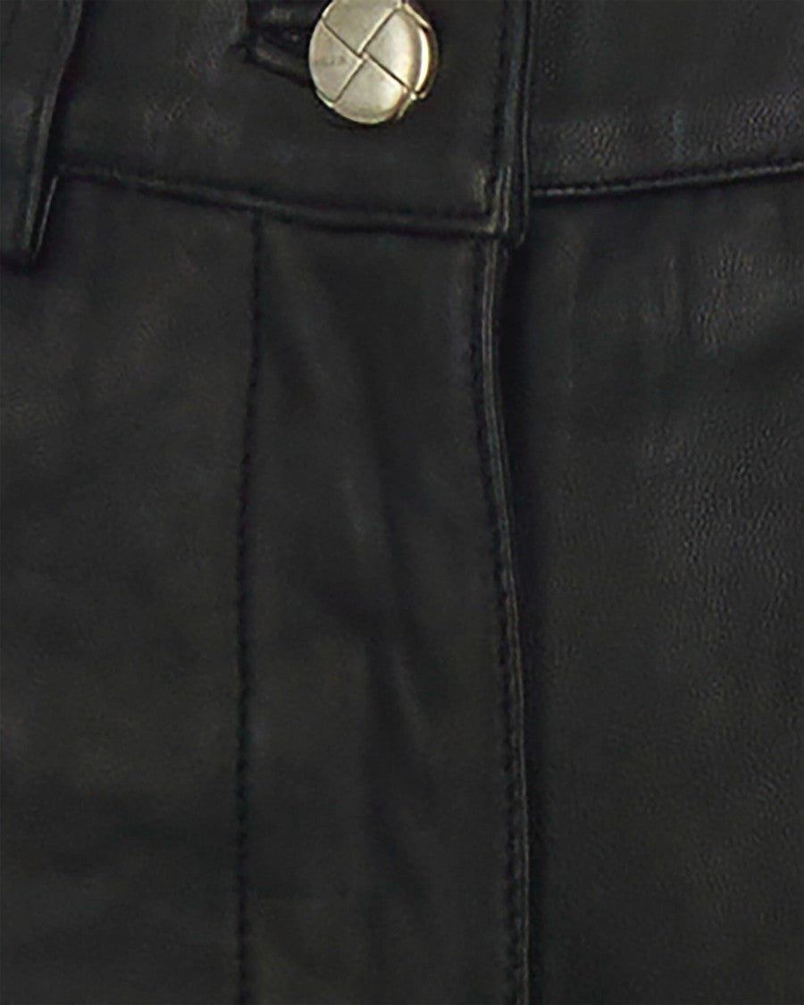 Cocoon Leather Trousers – Black
