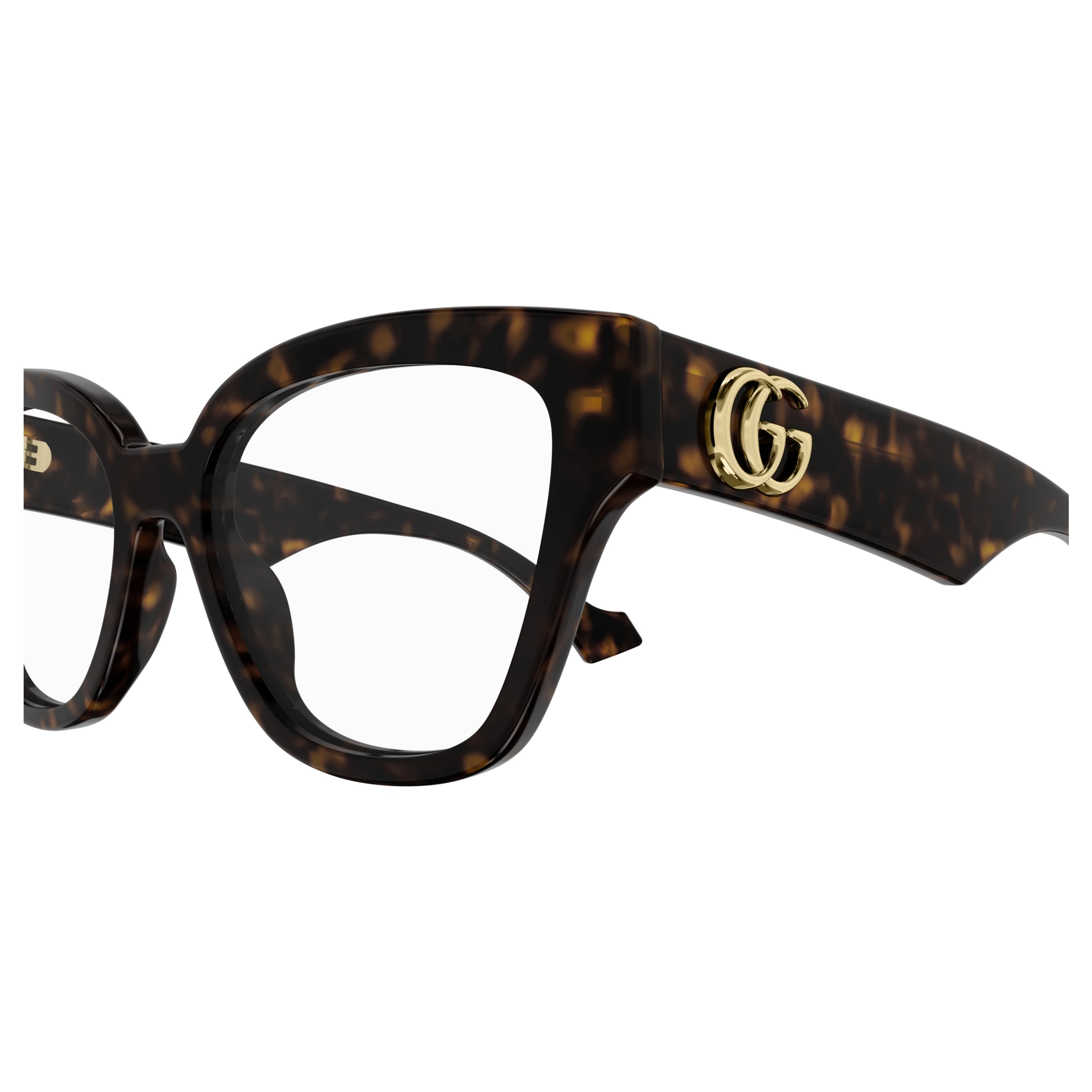 Gg1424o Oversized Square Tortoiseshell Eyeglasses