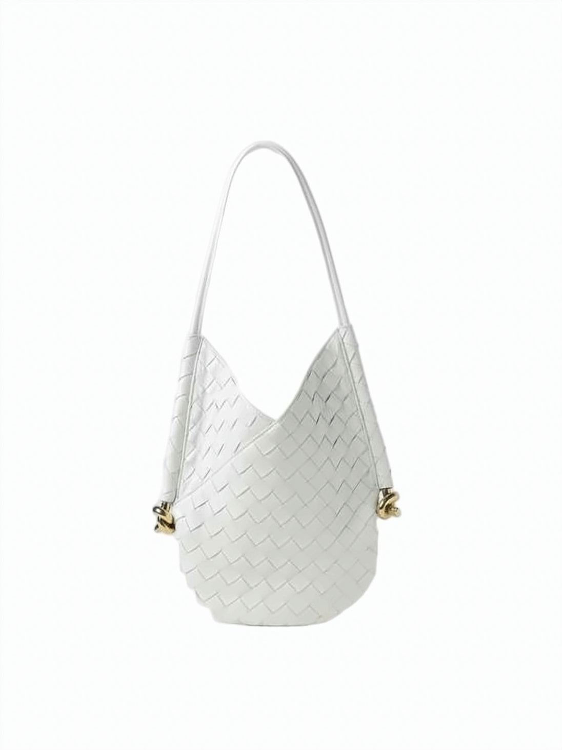 Woven Lambskin Shoulder Bag