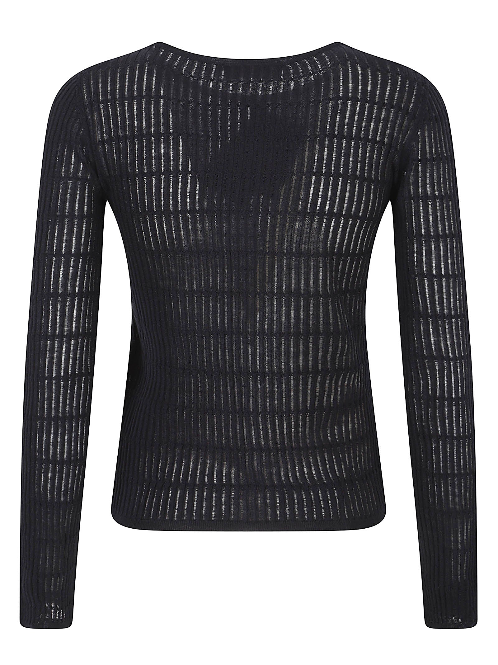 Slim Fit Ribbed Knit Top