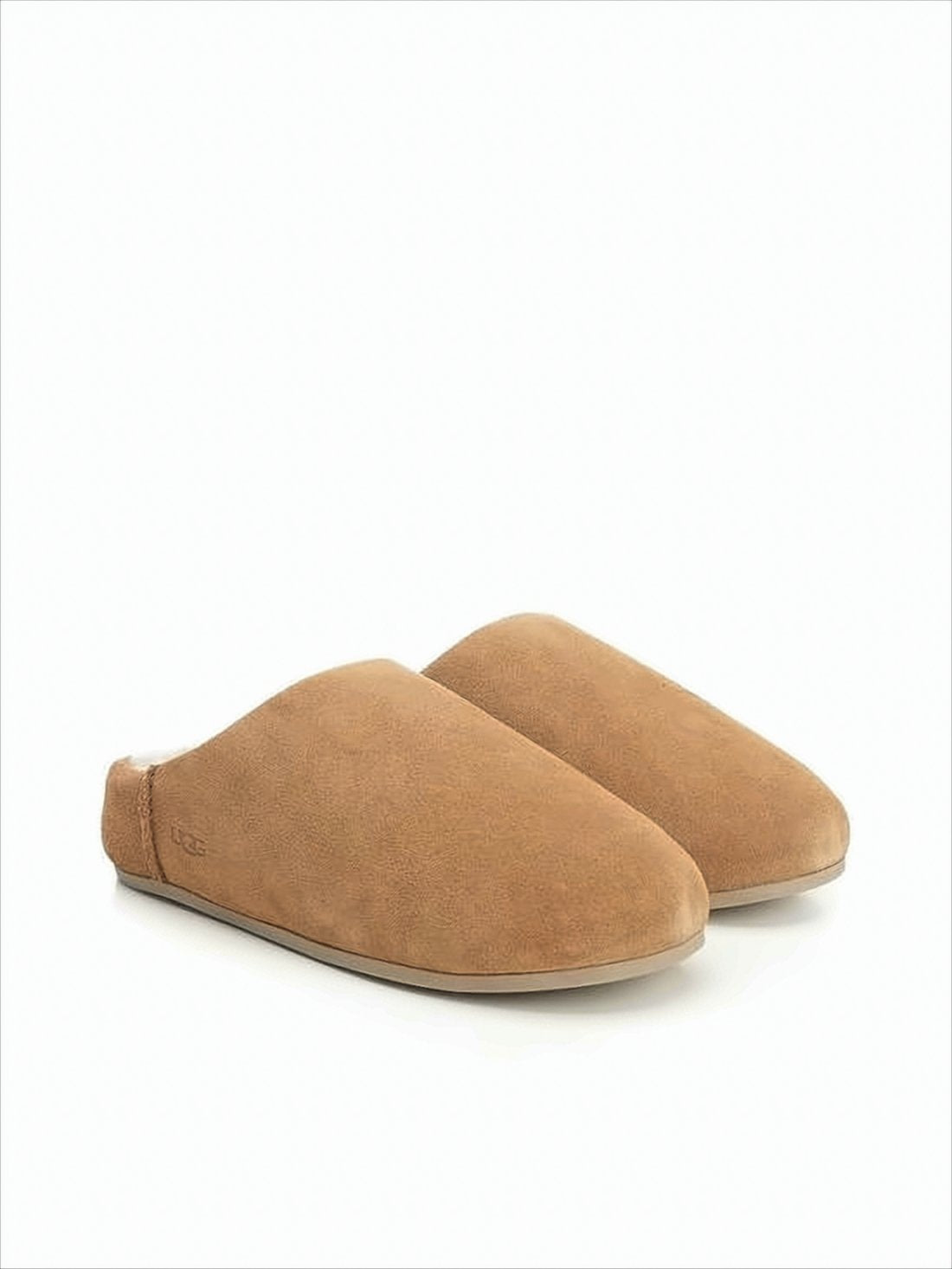 Suede Slip-On Flats with Plush Fur Lining