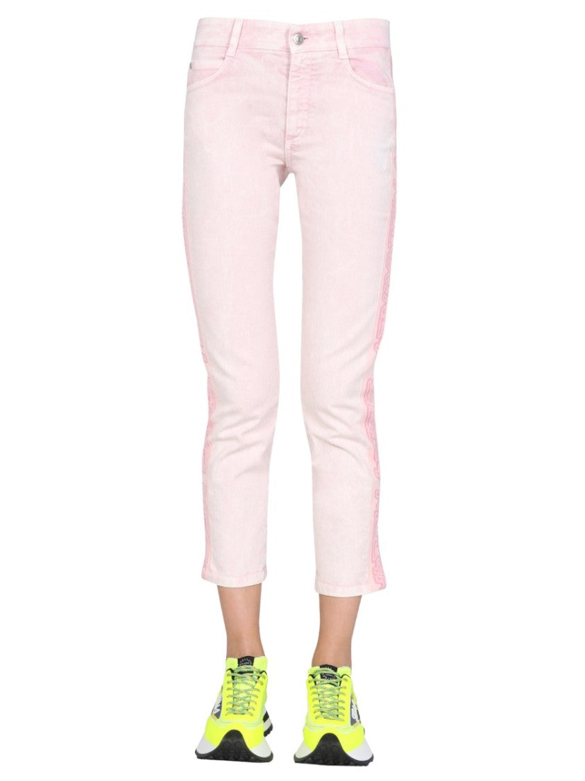 Cropped Slim-Fit Denim Jeans
