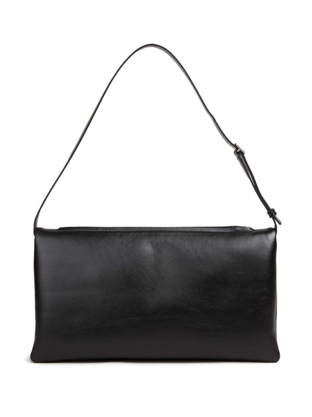 Rectangular Black Handbag with Adjustable Shoulder Strap