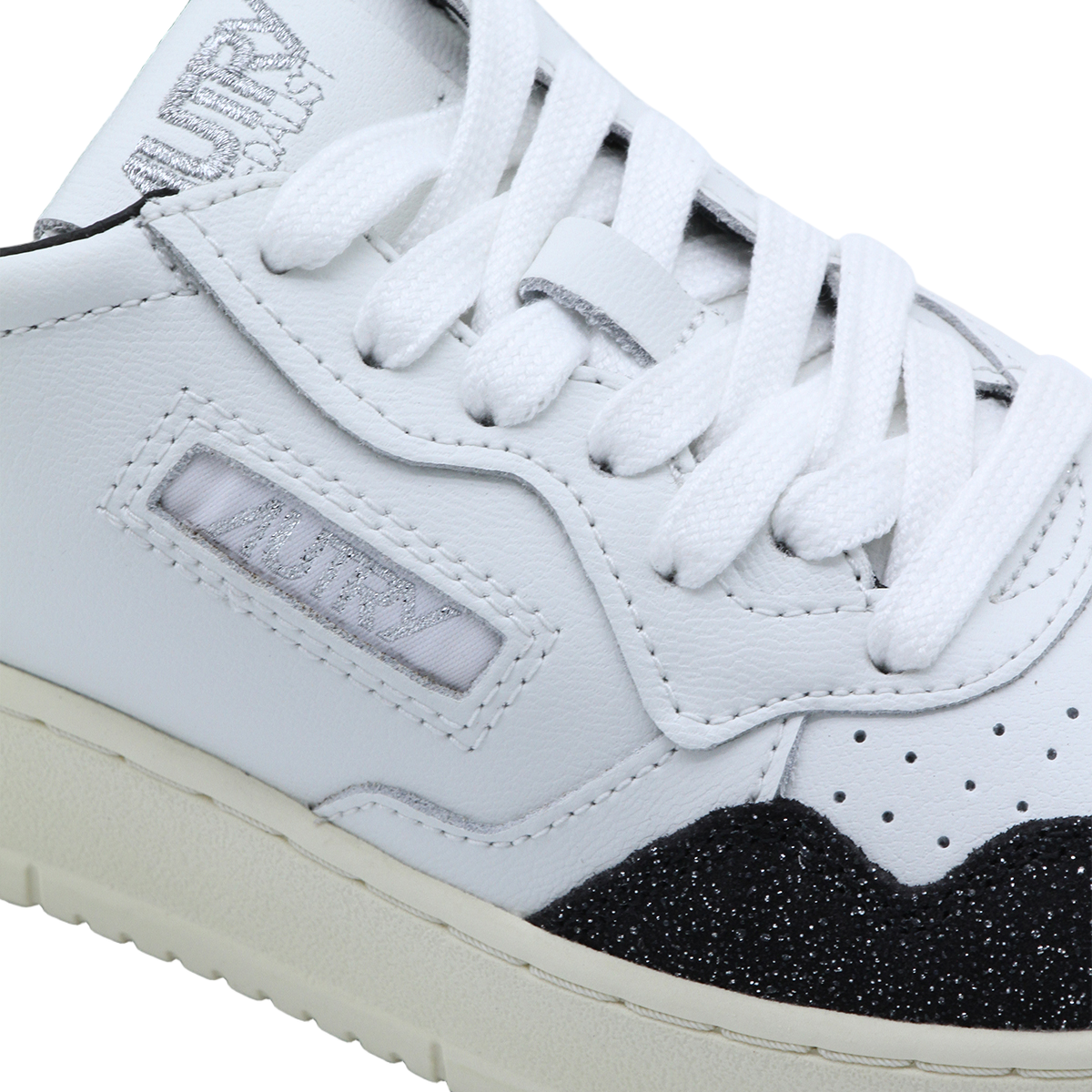 Low-Top White Leather Sneakers
