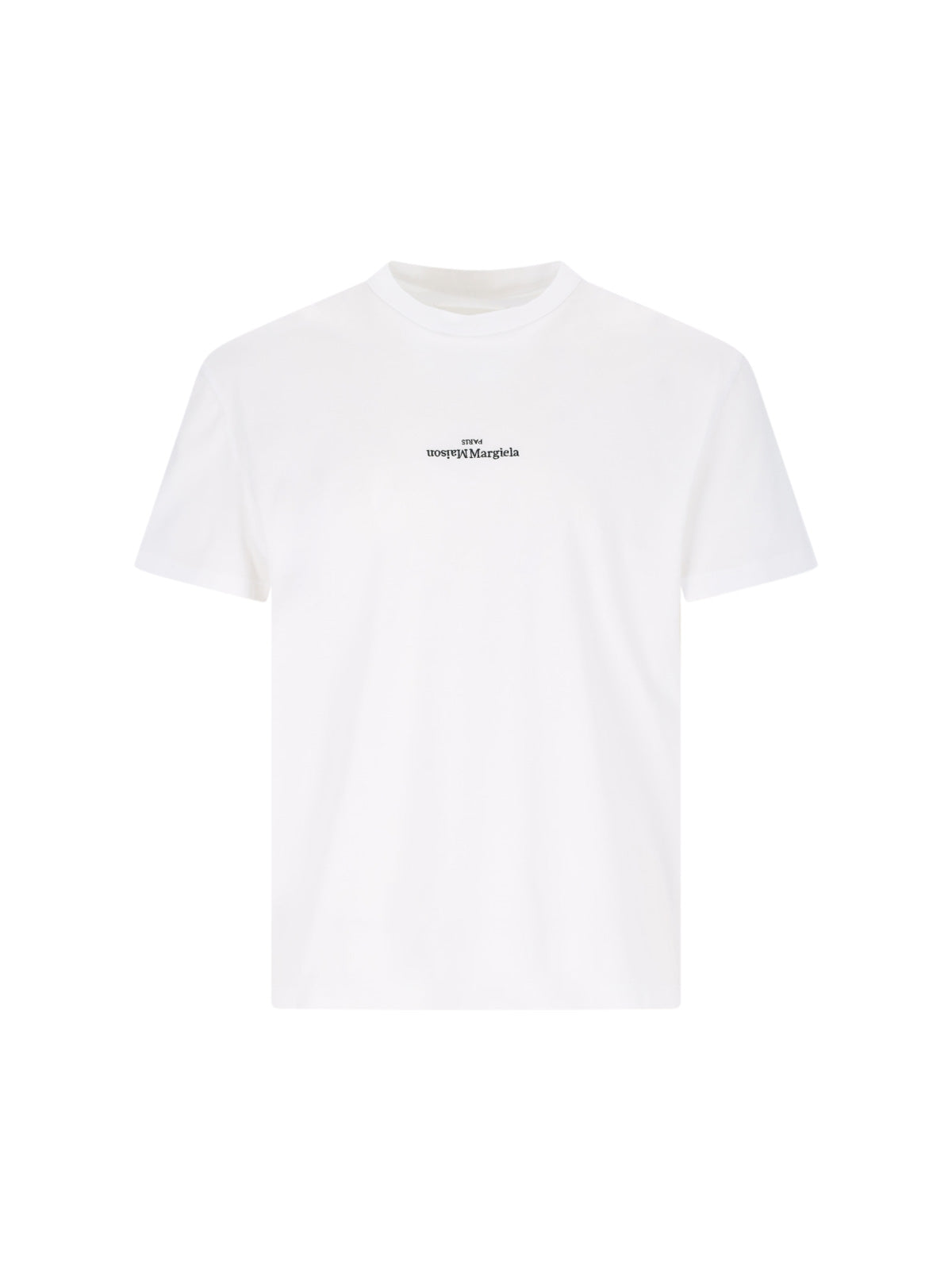 "Distorted Logo" T-Shirt, In White Cotton