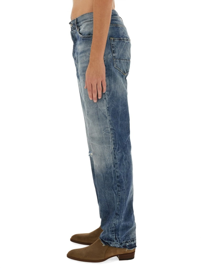 Classic Straight-Leg Denim Jeans