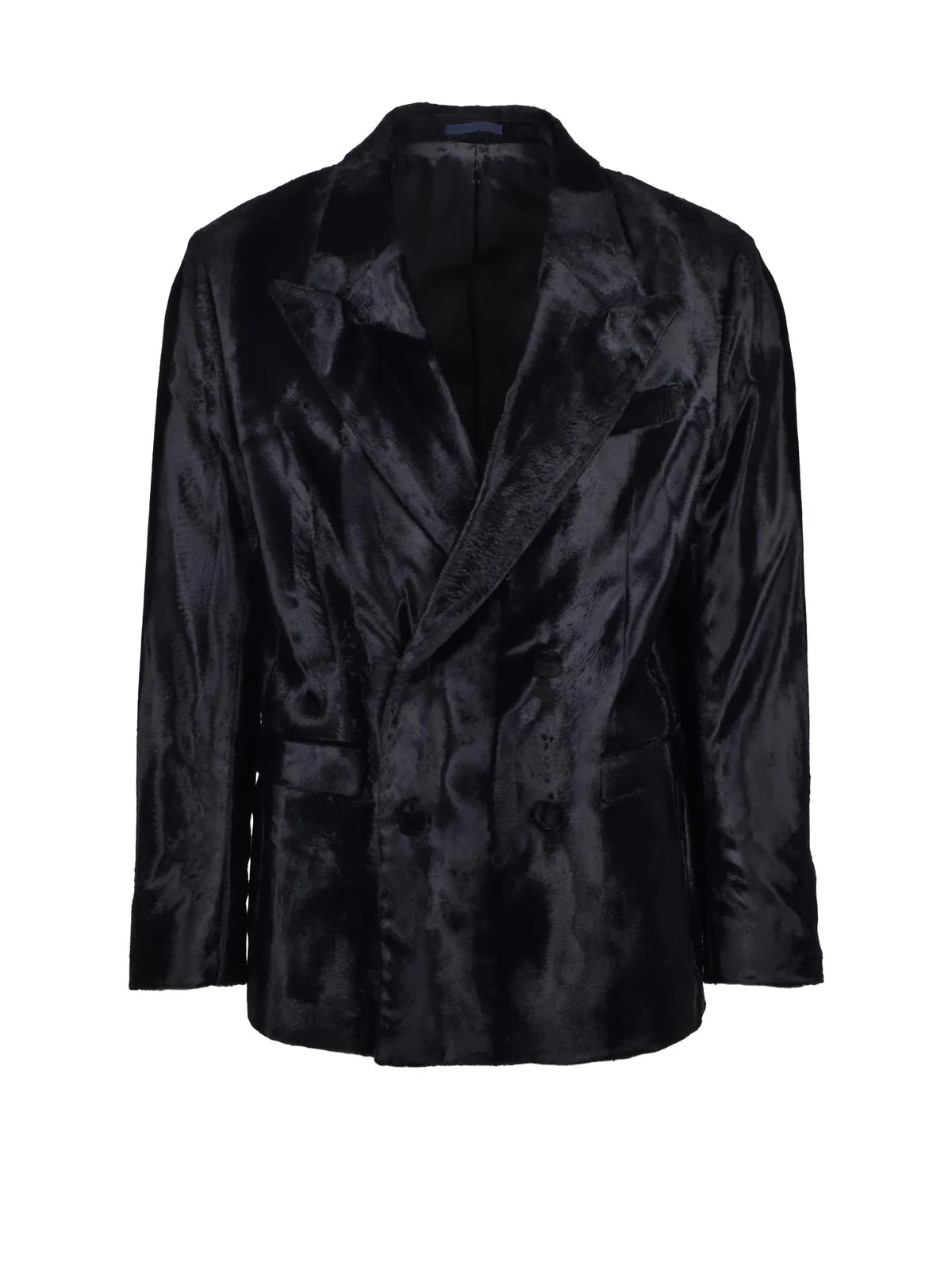 Black Cotton Viscose Women's Velvet Jacket