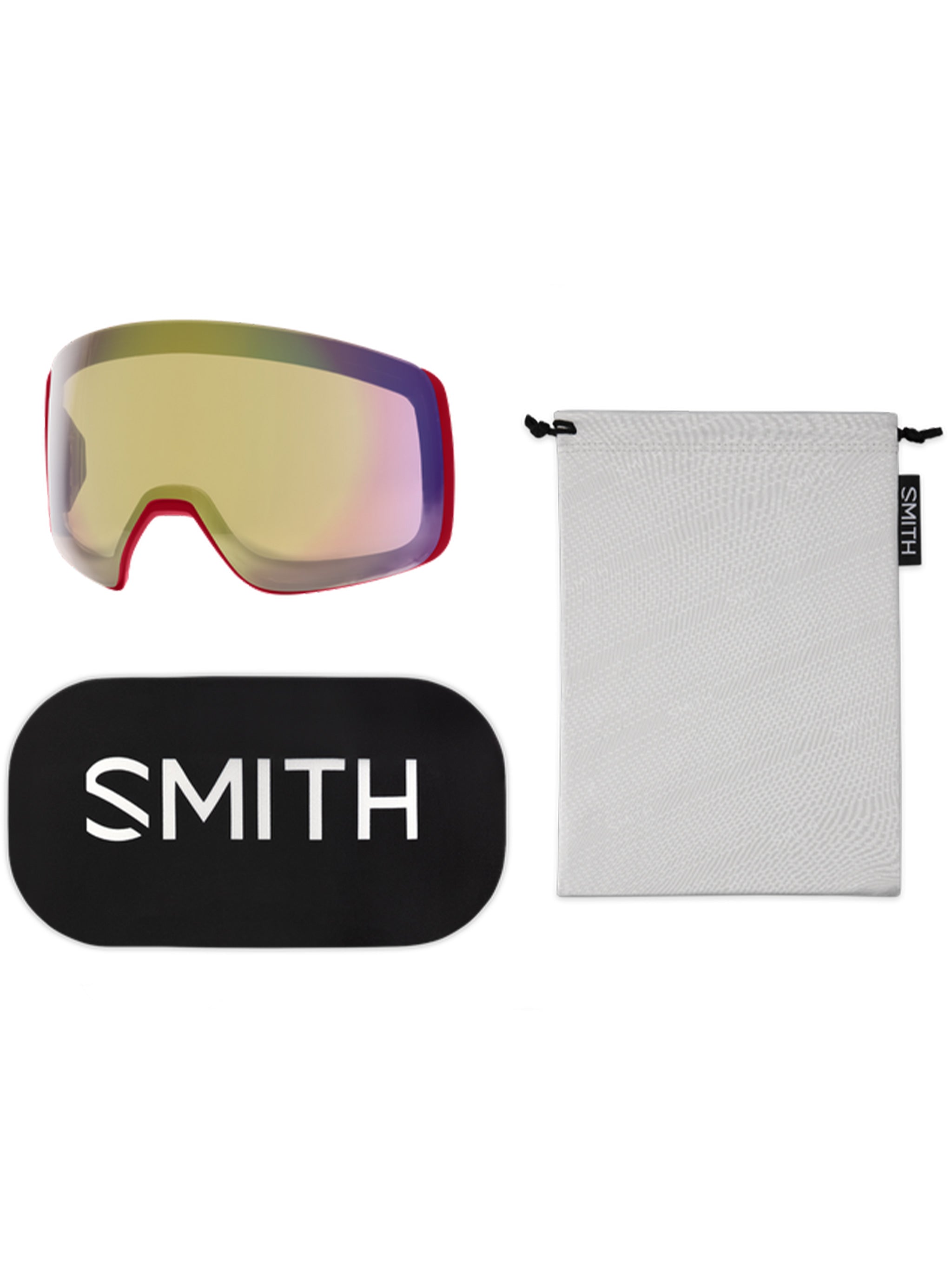 Black 4D Mag Wide Curved Ski Goggle