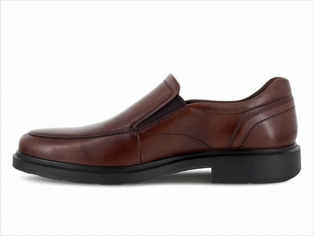 Brown Polished Leather Loafers