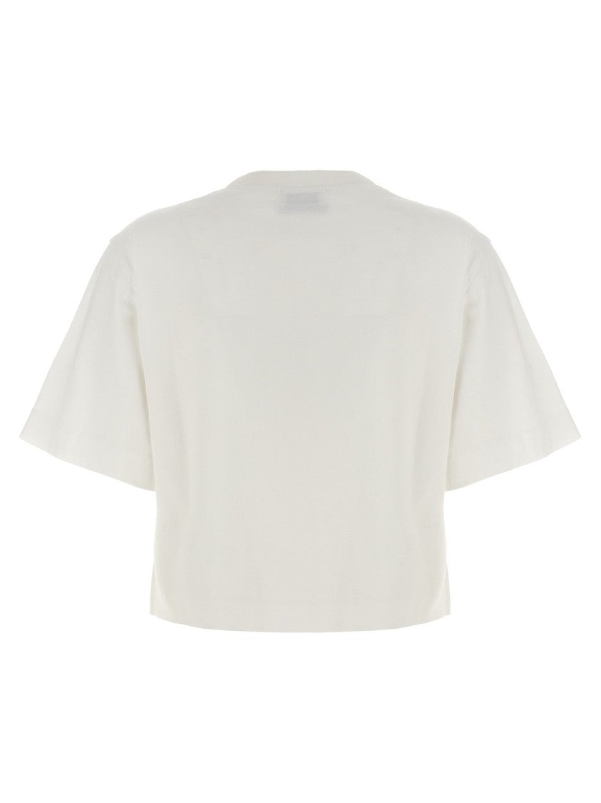 Crop Logo T-Shirt – White