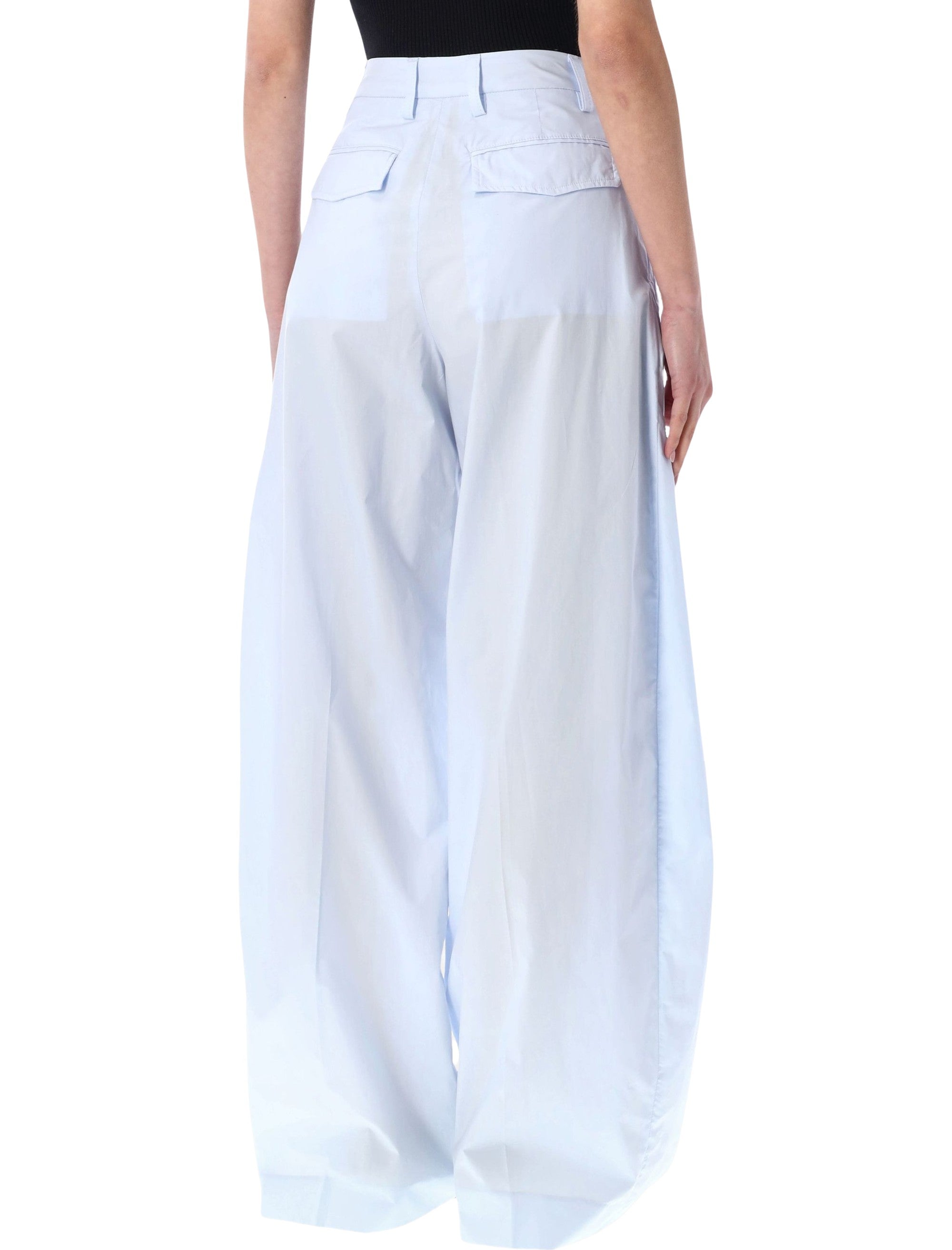 Lightweight Poplin Wide-Leg Billie Pants