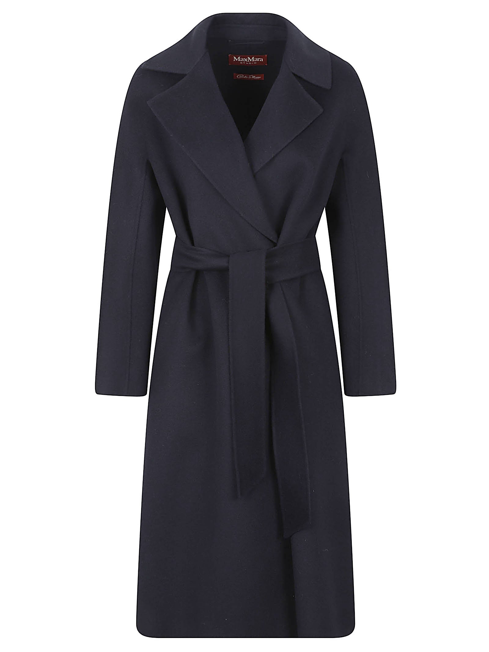 Long Wrap Coat With Matching Belt