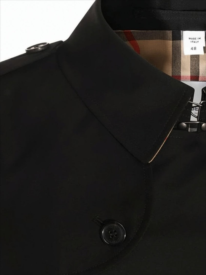 Double-Breasted Trench Coat With Belted Waist