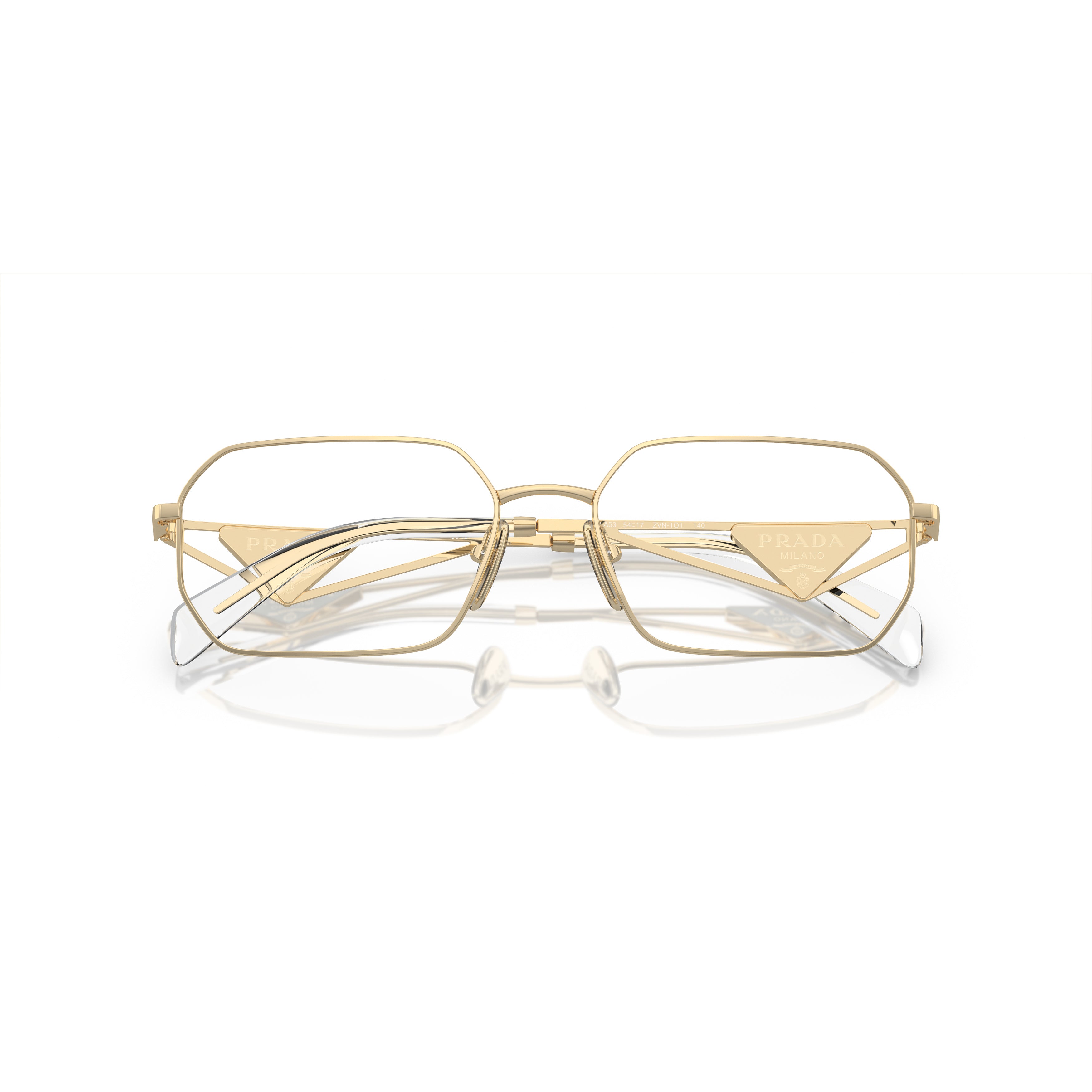 0pr A53v Geometric Metal Frame Sunglasses