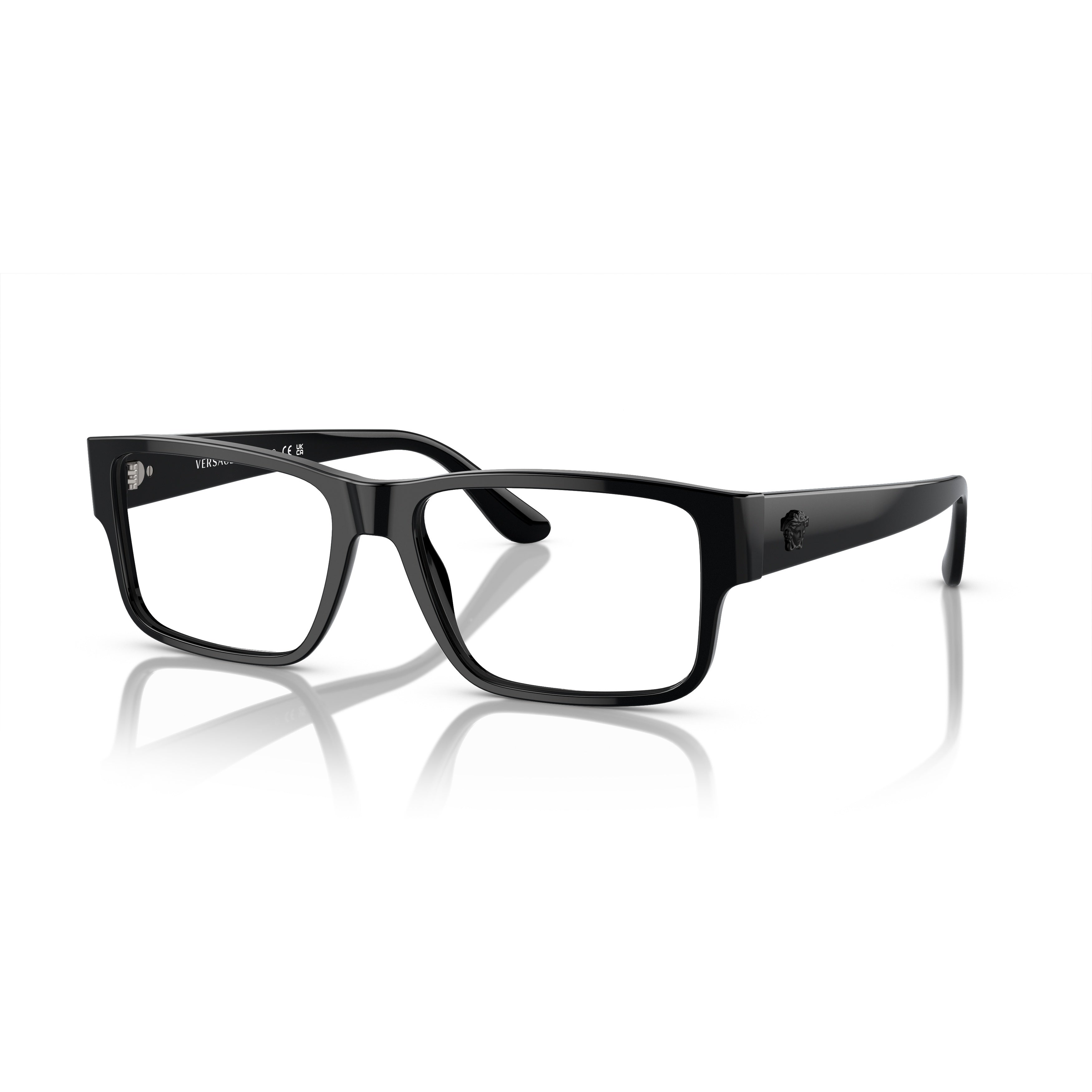 0ve3342 Rectangular Black Acetate Eyeglasses