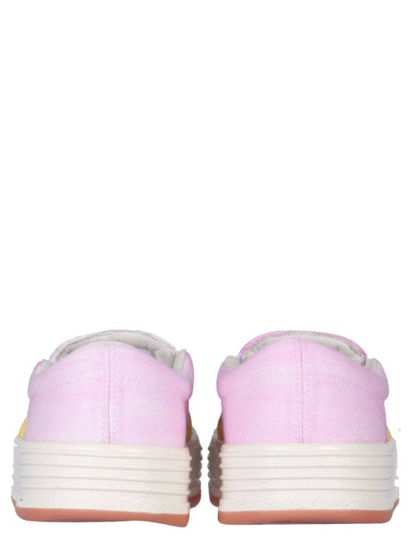 Suede Slip-On With Multicolor Gradient Design