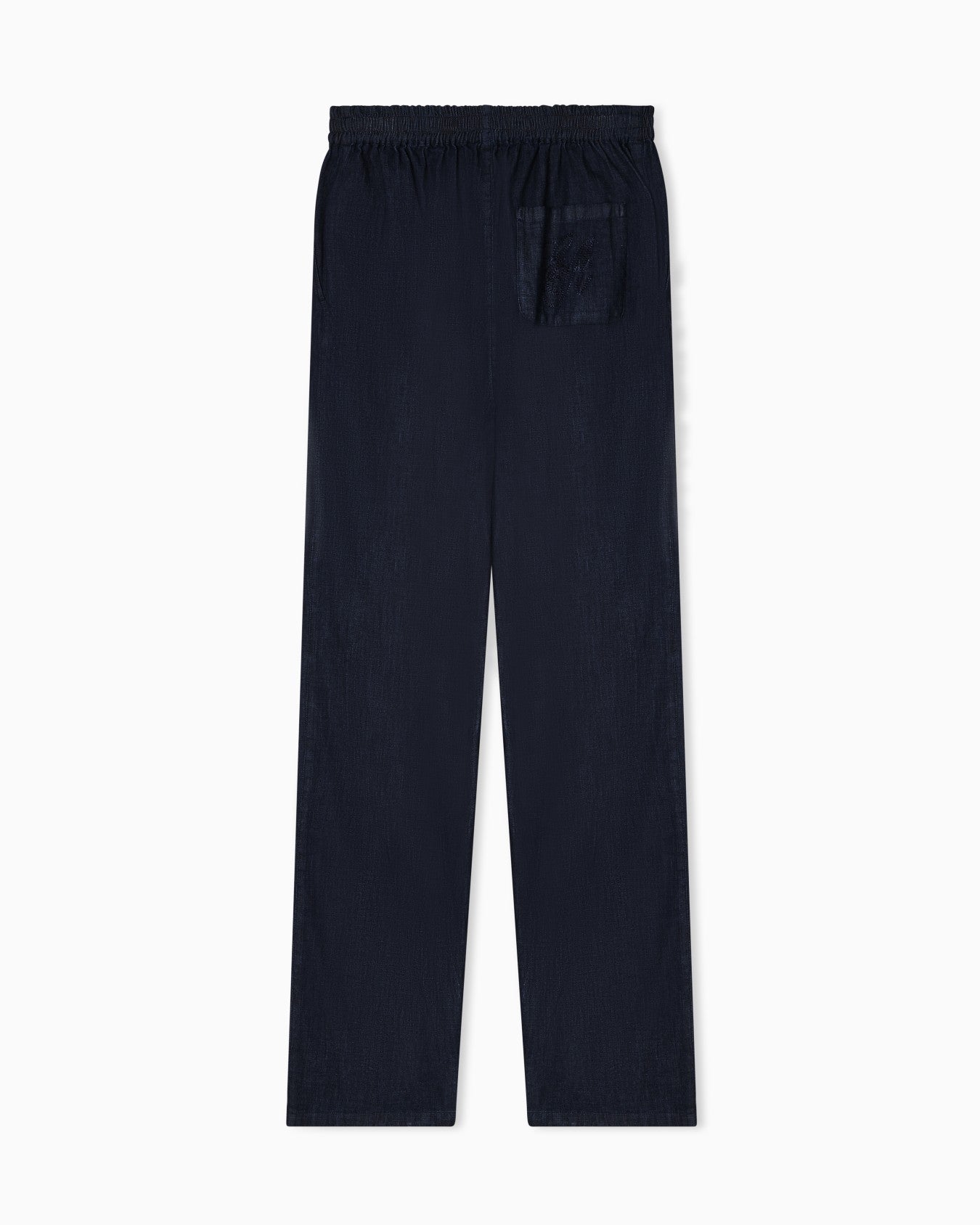 Lightweight Denim Drawstring Trousers