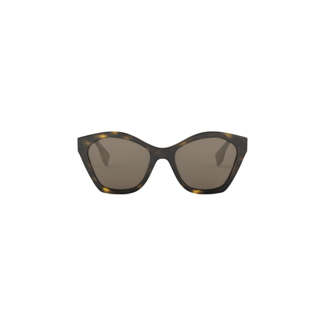 Fe40175i Tortoiseshell Oversized Cat-Eye Sunglasses