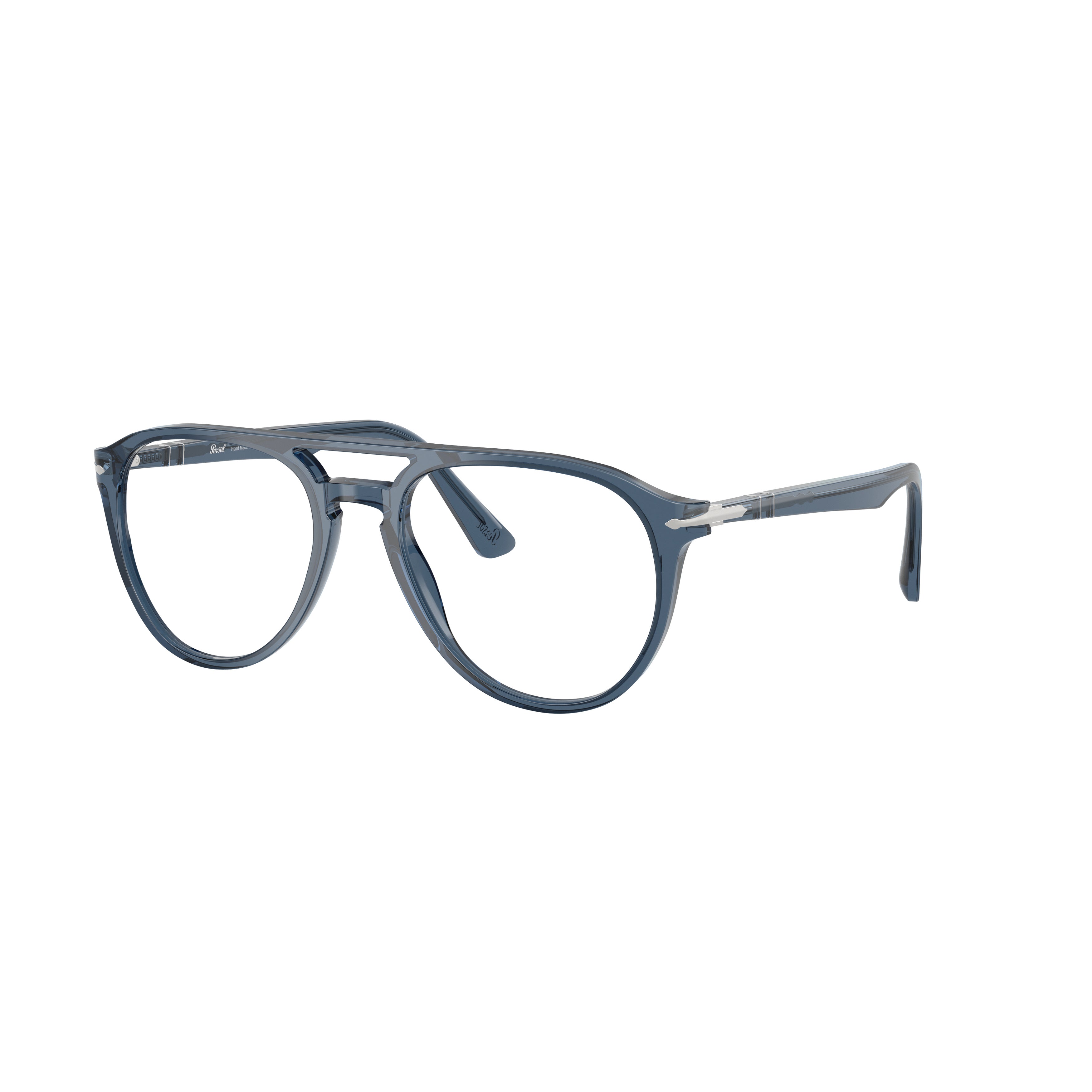 0po3160v Translucent Acetate Aviator Sunglasses with Double Bridge