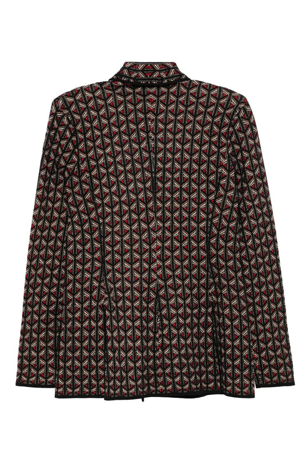 Multicolor Geometric Pattern Blazer