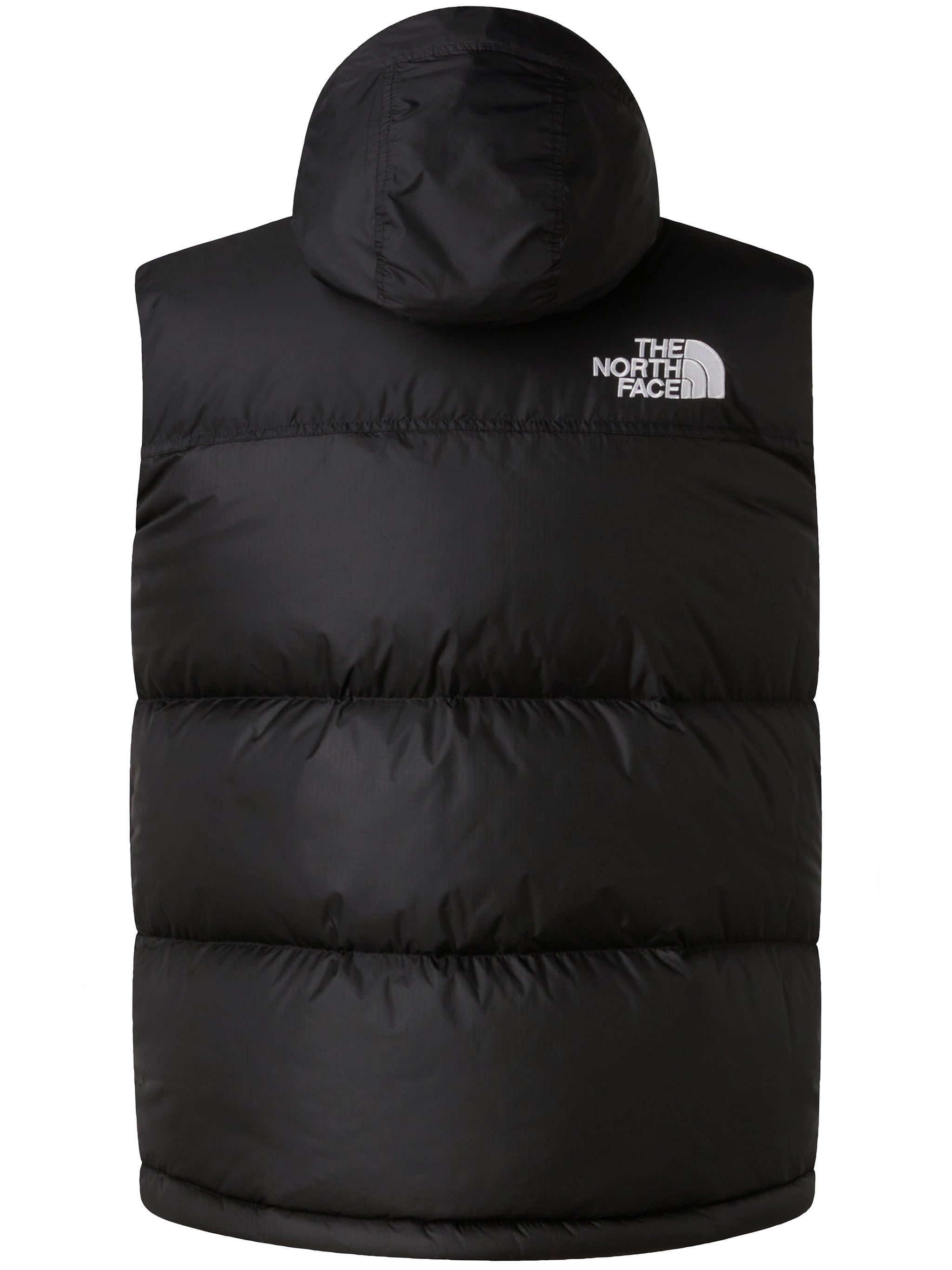 Black Retro Nuptse High-Collar Puffer Vest