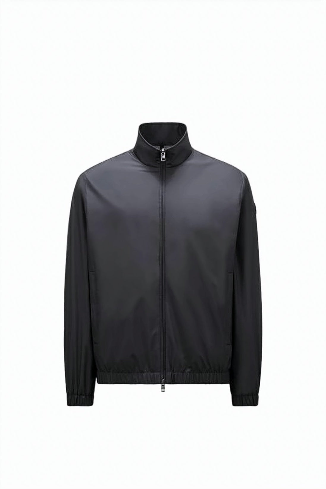 Fitted Black Jacket With Adjustable Waist And Hood