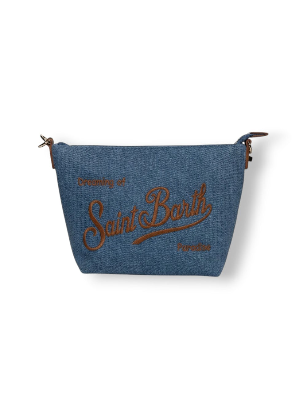 Denim Blue Aline Leather Pochette