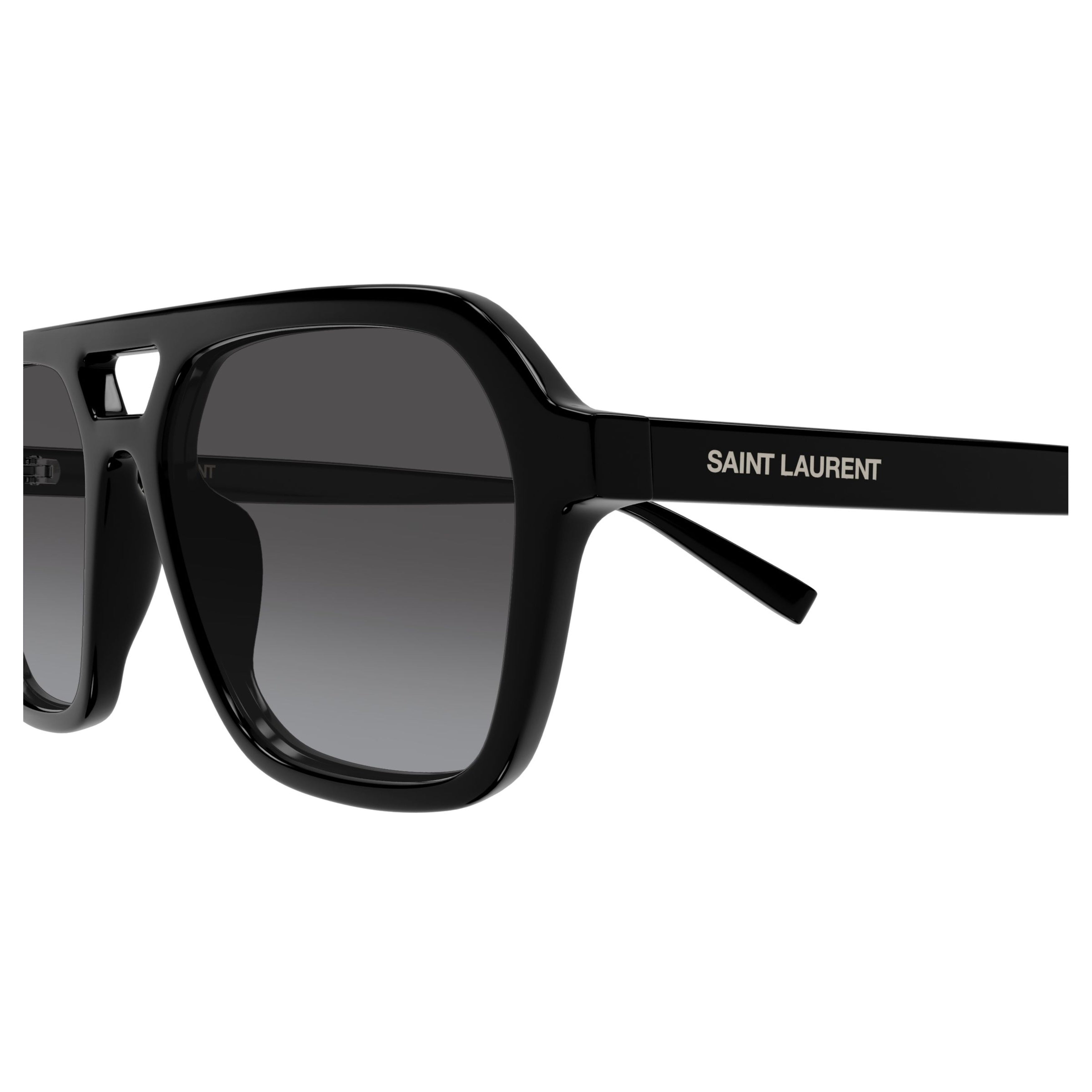 Oversized Square Sunglasses With Cut-Out Bridge Detail