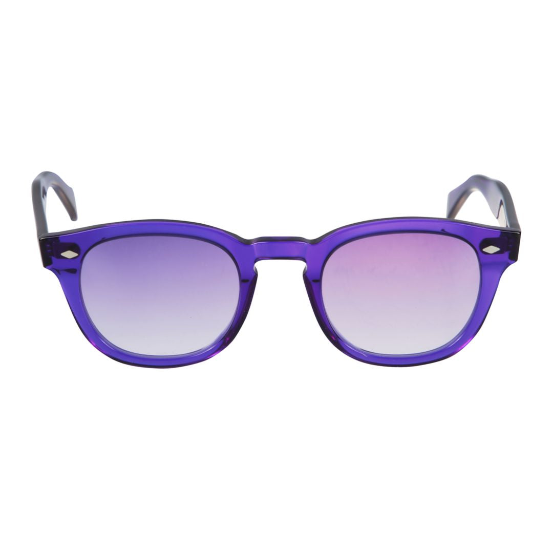 Jolly Cal 49 Translucent Purple Rounded Square Sunglasses
