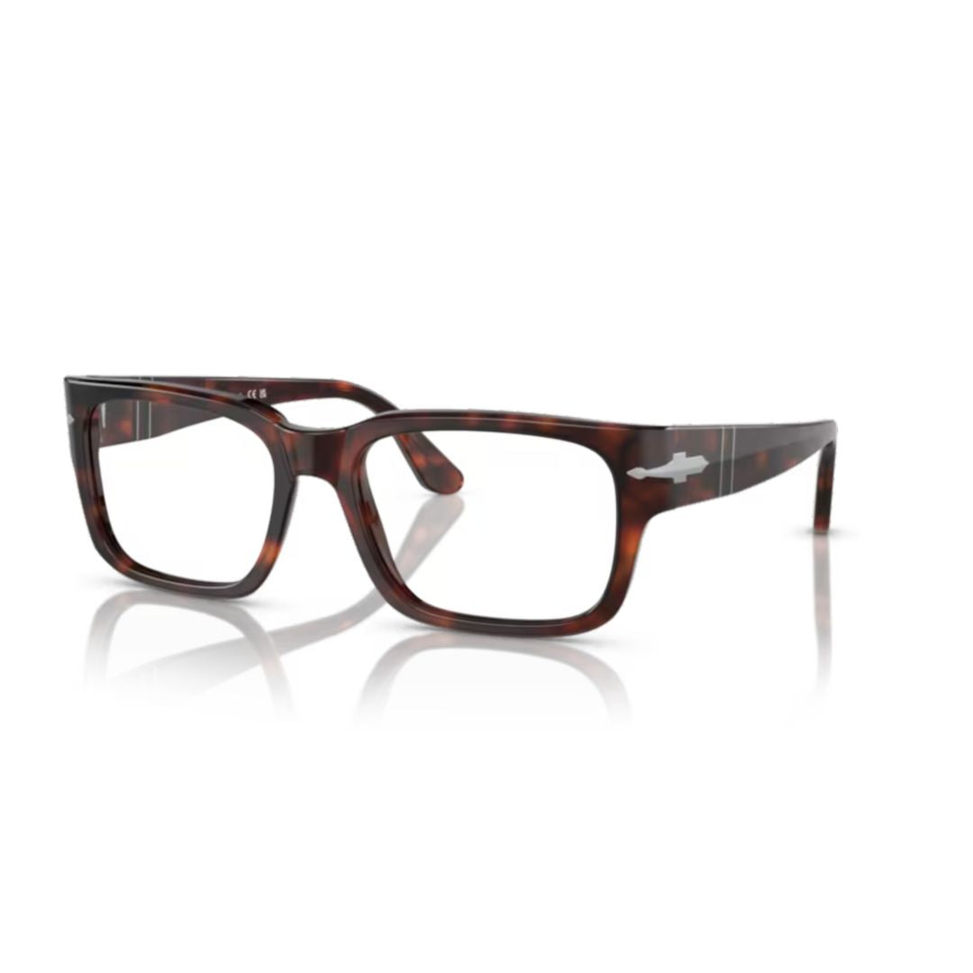 3315v Vista Rectangular Acetate Eyeglasses with Tortoiseshell Pattern