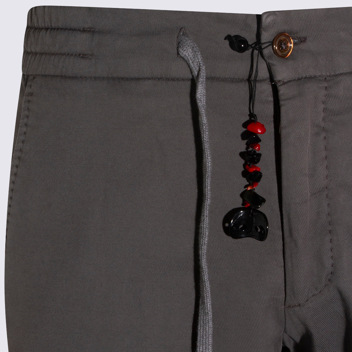 Slim-Fit Trousers With Drawstring Waist