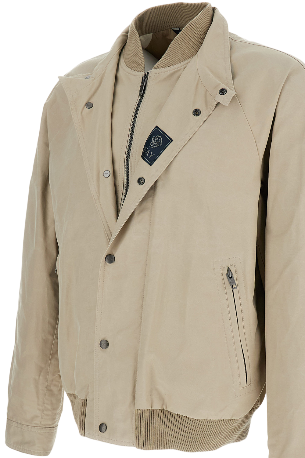Structured Beige Jacket with Clean Minimalist Design
