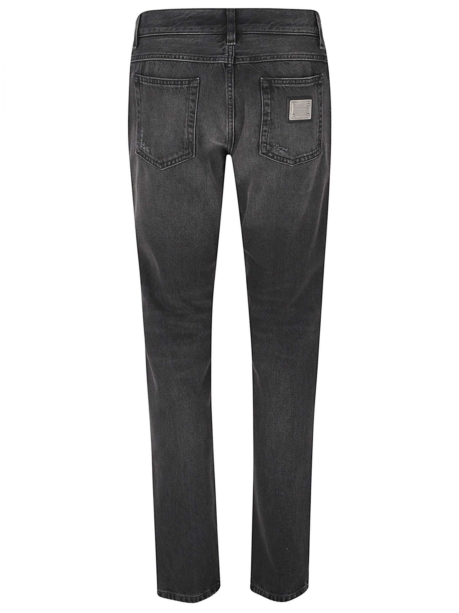 Slim-Fit Black Jeans With Five-Pocket Design