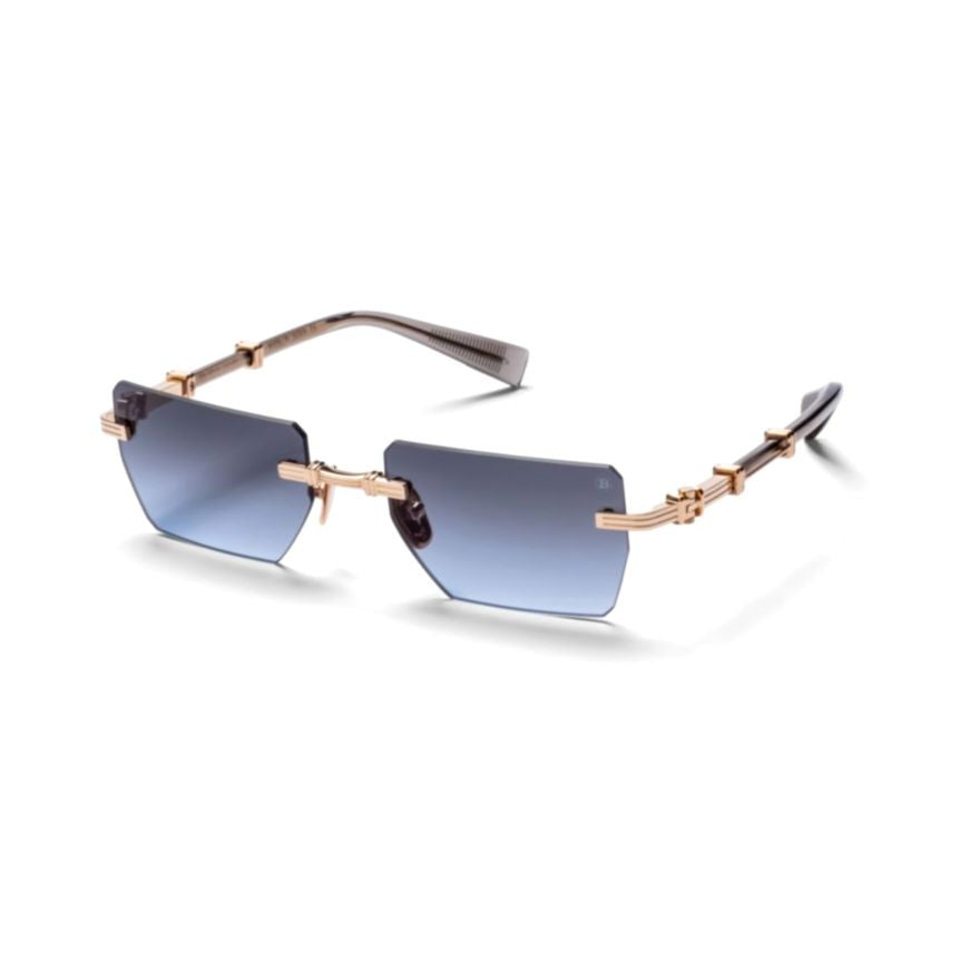Pierre Rimless Geometric Sunglasses