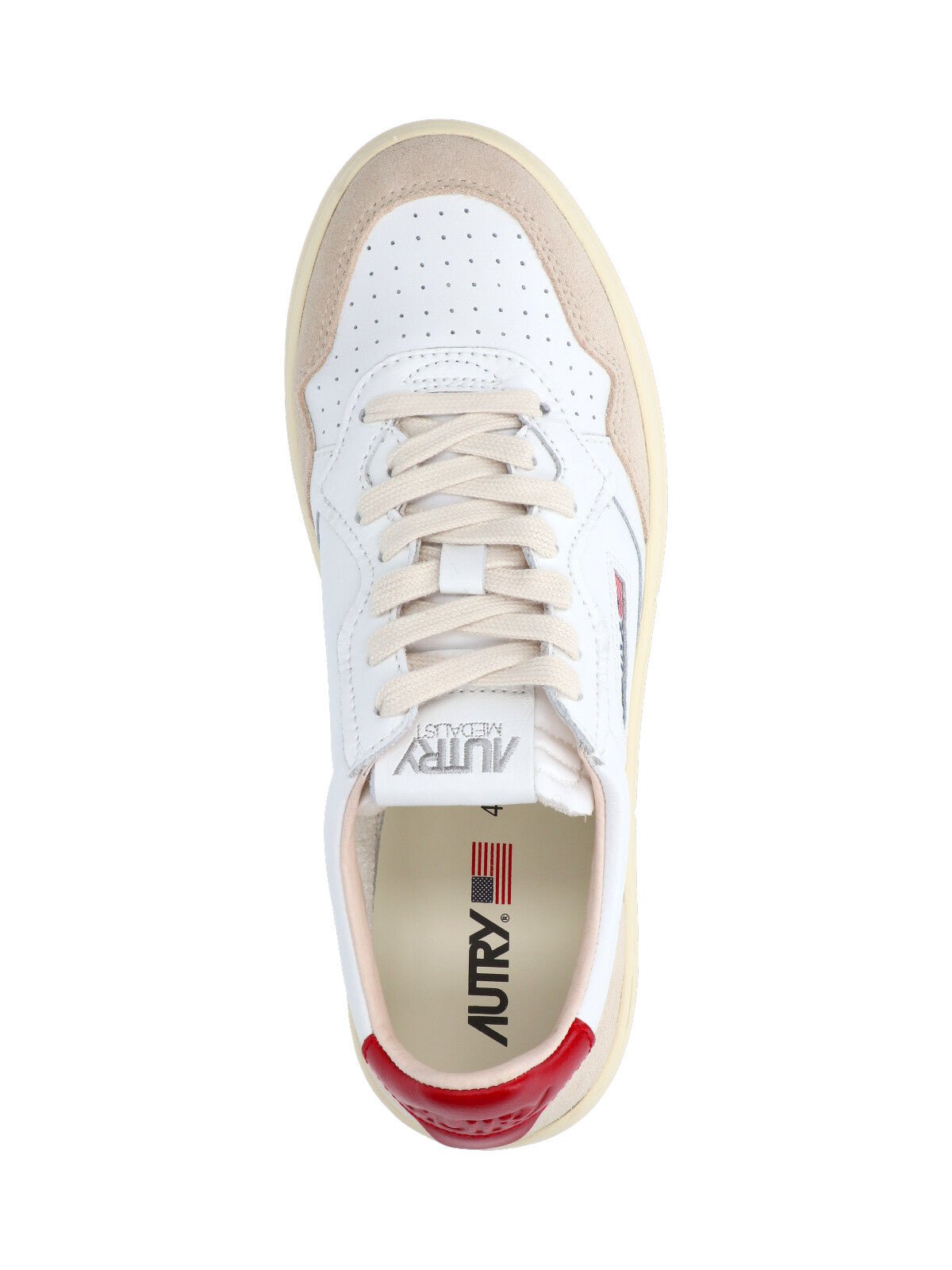 "Medialist" Low Sneakers, In White Leather