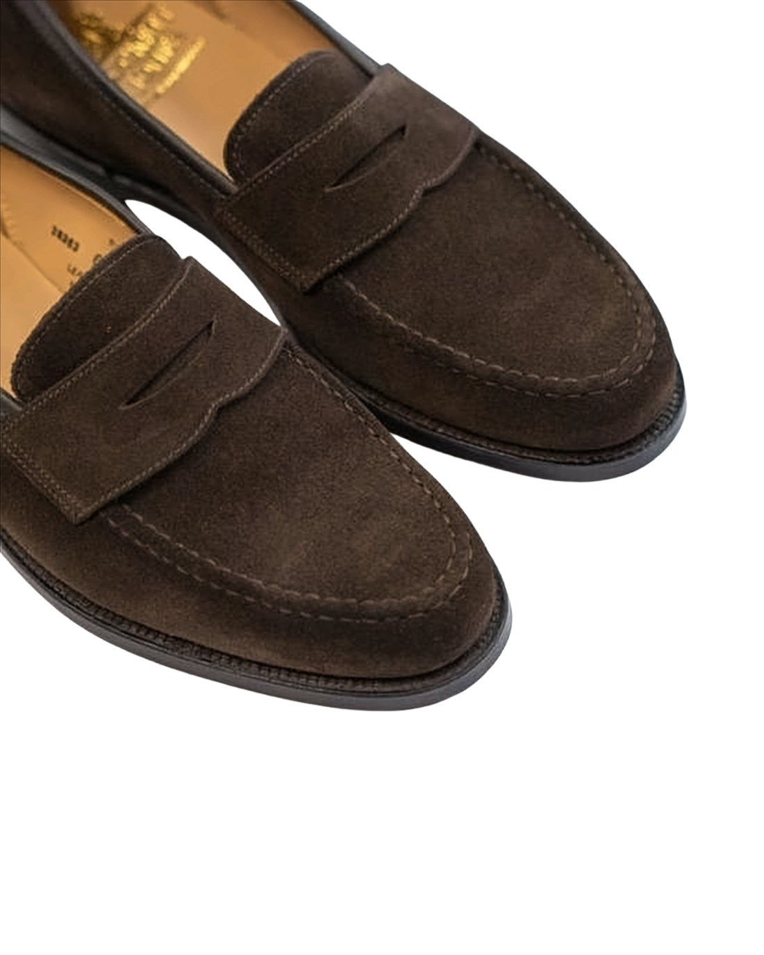 Suede Loafers with Penny Strap