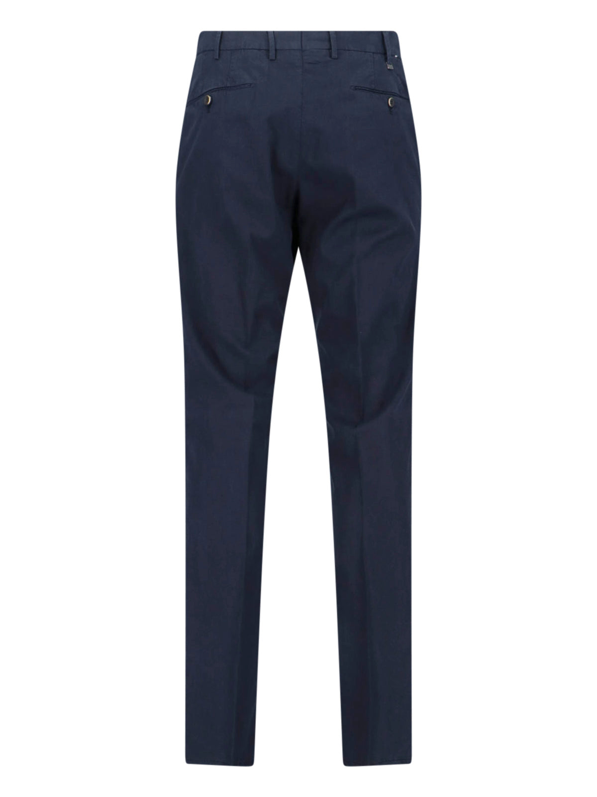 Cotton Blend Trousers – Navy